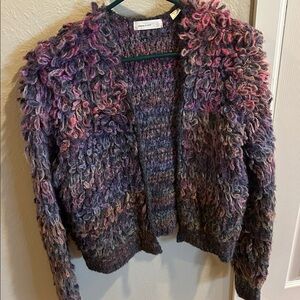 Anthropologie sleeping on snow.Multicolor Textured Knit Cardigan. Medium